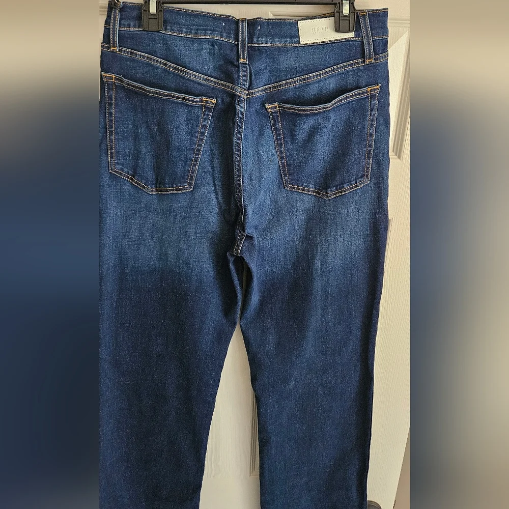 NWT RE/DONE Women's 90s High Rise Loose Jeans: Deep Faded Blue: Size- 30 - Picture 9 of 15